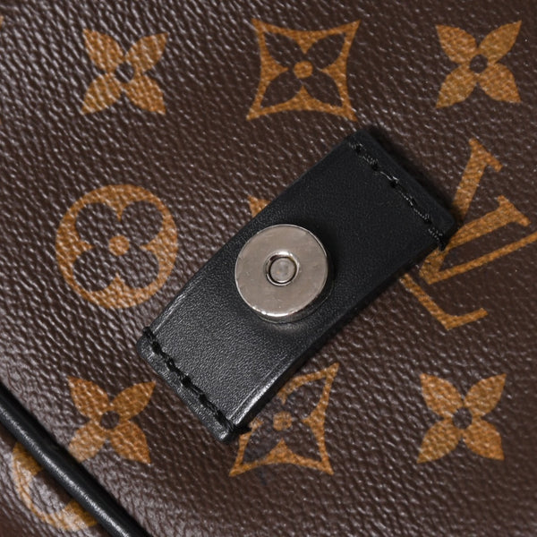 Very Good Condition LOUIS VUITTON Christopher Messenger Bag M41643 Monogram Macassar PVC Leather Brown Used 4a002454
