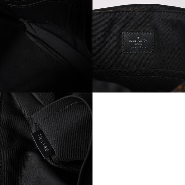 Very Good Condition LOUIS VUITTON Christopher Messenger Bag M41643 Monogram Macassar PVC Leather Brown Used 4a002454