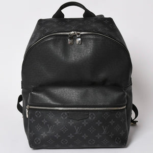 Very Good Condition LOUIS VUITTON Discovery Backpack PM Black Eclipse Black Leather M30869 Used 4a002461