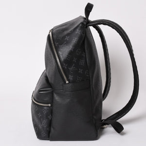 Very Good Condition LOUIS VUITTON Discovery Backpack PM Black Eclipse Black Leather M30869 Used 4a002461