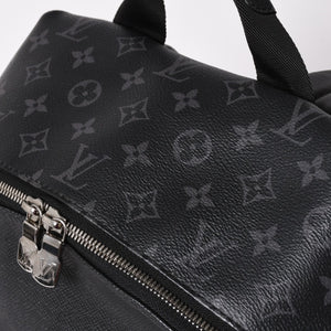 Very Good Condition LOUIS VUITTON Discovery Backpack PM Black Eclipse Black Leather M30869 Used 4a002461