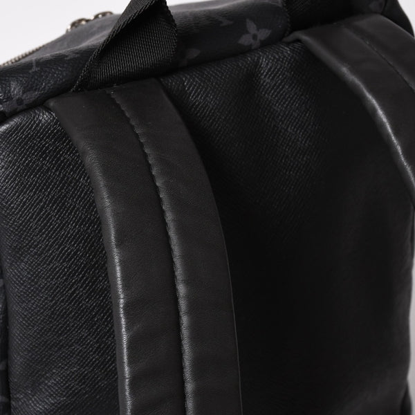 Very Good Condition LOUIS VUITTON Discovery Backpack PM Black Eclipse Black Leather M30869 Used 4a002461