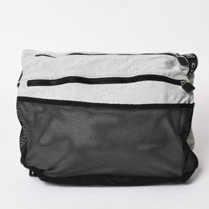 CHANEL シャネル スポーツライン ショルダーバッグ A28543 10番台 ココマーク チョコバー グレー シルバー金具 美品 中古 4a002831