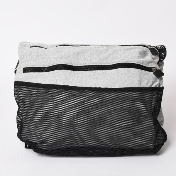 CHANEL シャネル スポーツライン ショルダーバッグ A28543 10番台 ココマーク チョコバー グレー シルバー金具 美品 中古 4a002831