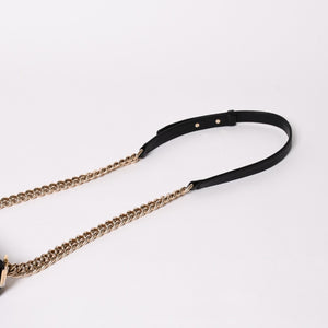 極美品 CHANEL シャネル ボーイシャネル チェーンショルダーバッグ V字ステッチ シェブロン キャビアスキン ブラック ゴールド金具 29番台 中古 4a003047