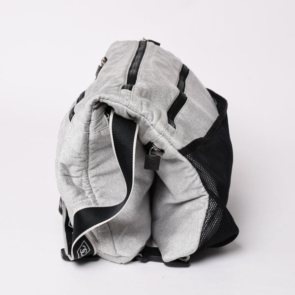 CHANEL シャネル スポーツライン ショルダーバッグ A28543 10番台 ココマーク チョコバー グレー シルバー金具 美品 中古 4a002831