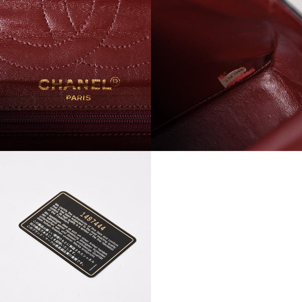 CHANEL シャネル マトラッセ Wフラップ Wチェーンショルダーバッグ A2800 1番台 パリ限定 ココマーク ラムスキン ブラック 美品 中古 4a003036