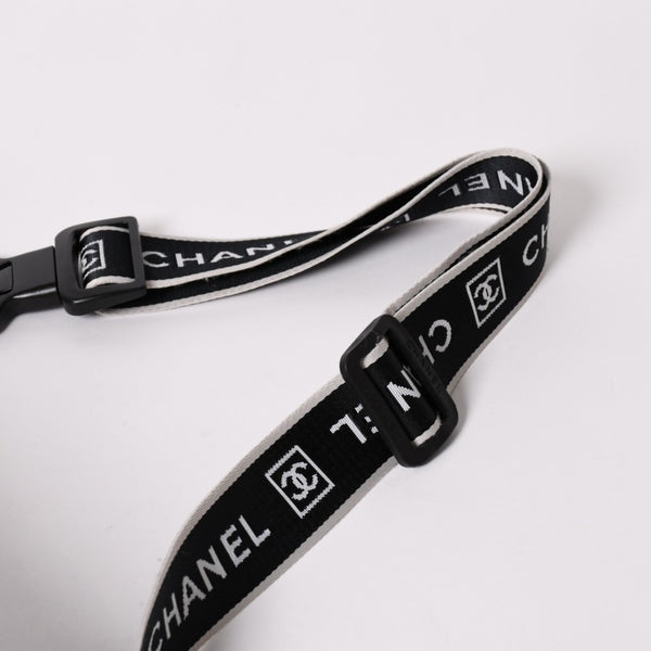 CHANEL シャネル スポーツライン ショルダーバッグ A28543 10番台 ココマーク チョコバー グレー シルバー金具 美品 中古 4a002831