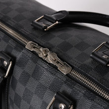 Load image into Gallery viewer, 極美品 LOUIS VUITTON ルイヴィトン ボストン キーポルバンドリエール45 ダミエグラフィット N41418 ブラック シルバー金具 4a002832