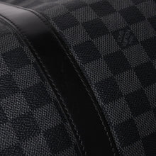 Load image into Gallery viewer, 極美品 LOUIS VUITTON ルイヴィトン ボストン キーポルバンドリエール45 ダミエグラフィット N41418 ブラック シルバー金具 4a002832