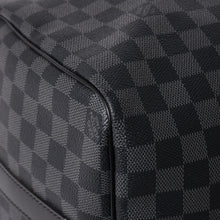 Load image into Gallery viewer, 極美品 LOUIS VUITTON ルイヴィトン ボストン キーポルバンドリエール45 ダミエグラフィット N41418 ブラック シルバー金具 4a002832