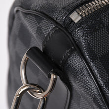 Load image into Gallery viewer, 極美品 LOUIS VUITTON ルイヴィトン ボストン キーポルバンドリエール45 ダミエグラフィット N41418 ブラック シルバー金具 4a002832