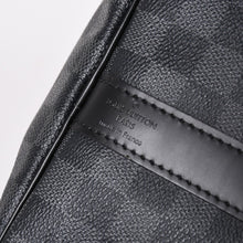 Load image into Gallery viewer, 極美品 LOUIS VUITTON ルイヴィトン ボストン キーポルバンドリエール45 ダミエグラフィット N41418 ブラック シルバー金具 4a002832