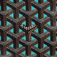 画像をギャラリービューアに読み込む, GOYARD ゴヤール トートバッグ サンルイPM クレール ヴォア 茶色 青 ブラック ブルー PVC シルバー金具 美品 中古 4a002838