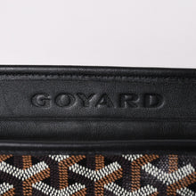 画像をギャラリービューアに読み込む, GOYARD ゴヤール トートバッグ マルキーズ PVCコーティングキャンバス ブラック ウッドパーツ VIT120141 シルバー金具 美品 中古 4a002886