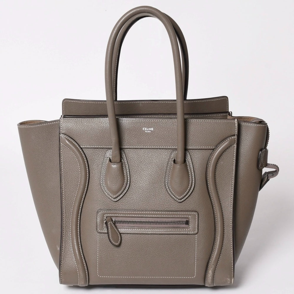 CELINE Celine Bag Luggage Micro Pickpocket Gray Handbag Handbag Eddy Period Good Condition Used 4a002847