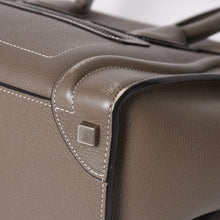 画像をギャラリービューアに読み込む, CELINE セリーヌ バッグ ラゲージ マイクロ スリ グレー Handbag ハンドバッグ エディ期 美品 中古 4a002847