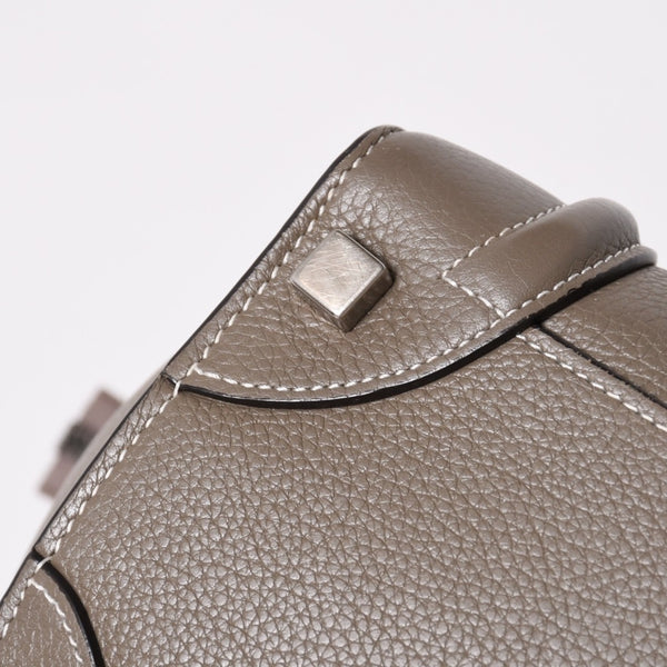 CELINE セリーヌ バッグ ラゲージ マイクロ スリ グレー Handbag ハンドバッグ エディ期 美品 中古 4a002847