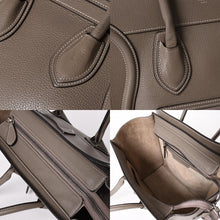 画像をギャラリービューアに読み込む, CELINE セリーヌ バッグ ラゲージ マイクロ スリ グレー Handbag ハンドバッグ エディ期 美品 中古 4a002847