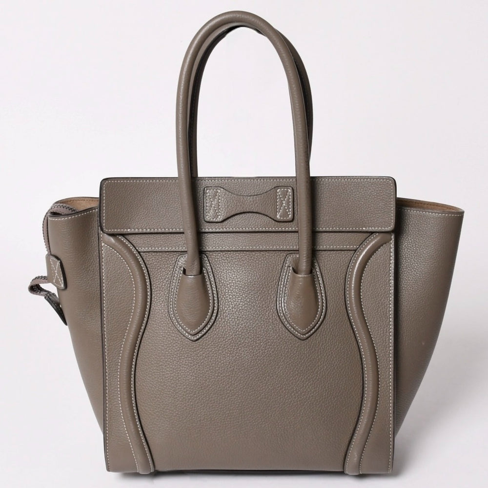 CELINE Celine Bag Luggage Micro Pickpocket Gray Handbag Handbag Eddy Period Good Condition Used 4a002847