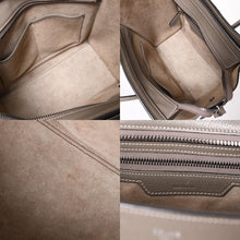 画像をギャラリービューアに読み込む, CELINE セリーヌ バッグ ラゲージ マイクロ スリ グレー Handbag ハンドバッグ エディ期 美品 中古 4a002847