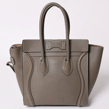 画像をギャラリービューアに読み込む, CELINE セリーヌ バッグ ラゲージ マイクロ スリ グレー Handbag ハンドバッグ エディ期 美品 中古 4a002847