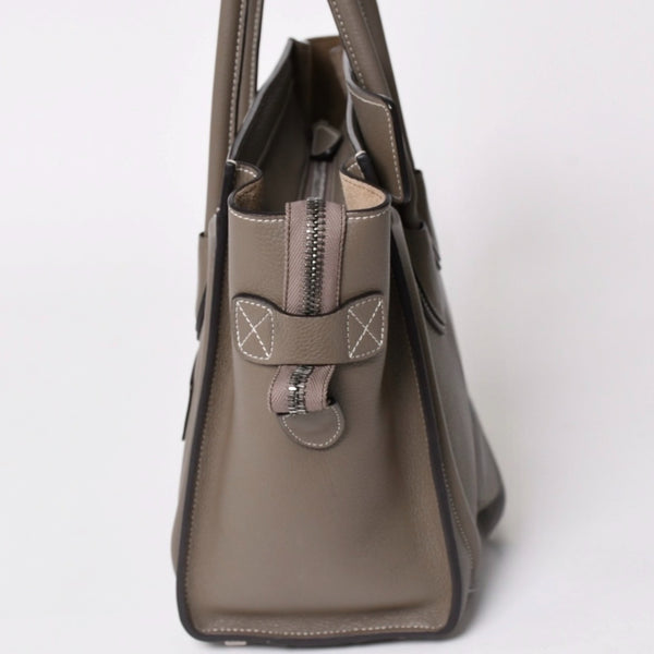 CELINE セリーヌ バッグ ラゲージ マイクロ スリ グレー Handbag ハンドバッグ エディ期 美品 中古 4a002847