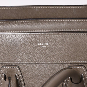 CELINE セリーヌ バッグ ラゲージ マイクロ スリ グレー Handbag ハンドバッグ エディ期 美品 中古 4a002847
