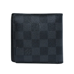 LOUIS VUITTON ルイヴィトン 財布 ポルトフォイユマルコ N63336 ダミエグラフィット ブラック 美品 中古 4a002856