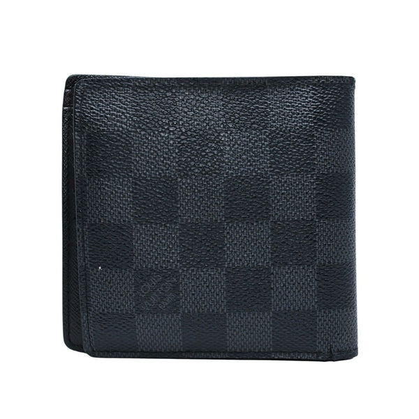 LOUIS VUITTON ルイヴィトン 財布 ポルトフォイユマルコ N63336 ダミエグラフィット ブラック 美品 中古 4a002856