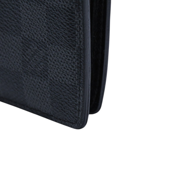LOUIS VUITTON ルイヴィトン 財布 ポルトフォイユマルコ N63336 ダミエグラフィット ブラック 美品 中古 4a002856
