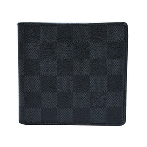 LOUIS VUITTON ルイヴィトン 財布 ポルトフォイユマルコ N63336 ダミエグラフィット ブラック 美品 中古 4a002856