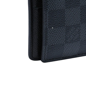 LOUIS VUITTON ルイヴィトン 財布 ポルトフォイユマルコ N63336 ダミエグラフィット ブラック 美品 中古 4a002856