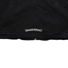 Load image into Gallery viewer, CHROME HEARTS クロムハーツ ジップアップフーディー サイズXS フローラルクロス CHプラス ダガー ブラック 美品 中古 4a002867