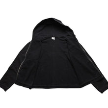 Load image into Gallery viewer, CHROME HEARTS クロムハーツ ジップアップフーディー サイズXS フローラルクロス CHプラス ダガー ブラック 美品 中古 4a002867
