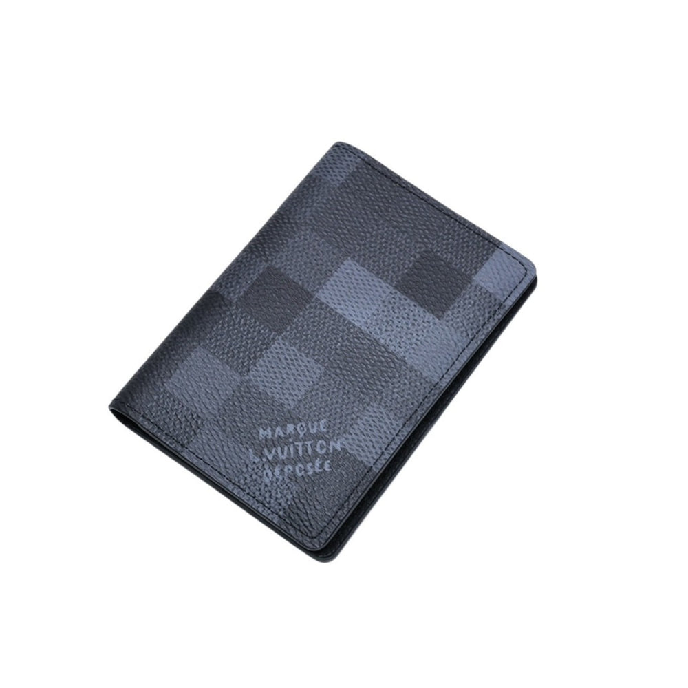 新品未使用 LOUIS VUITTON ルイヴィトン オーガナイザードゥポッシュ M14928 ファレルウィリアムス ダモフラージュ カードケース ブラック グレー 中古 4a002477