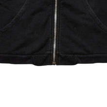 Load image into Gallery viewer, CHROME HEARTS クロムハーツ ジップアップフーディー サイズXS フローラルクロス CHプラス ダガー ブラック 美品 中古 4a002867