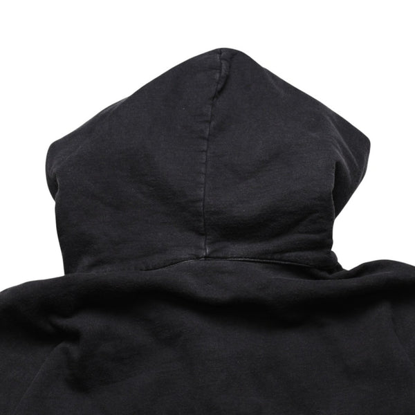 CHROME HEARTS クロムハーツ ジップアップフーディー サイズXS フローラルクロス CHプラス ダガー ブラック 美品 中古 4a002867