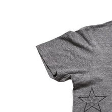画像をギャラリービューアに読み込む, CHROME HEARTS クロムハーツ Vネック 半袖Tシャツ サイズL ホースシュー オールドイングリッシュロゴ スター 霜降りグレー 美品 中古 4a002861