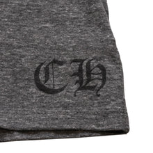 画像をギャラリービューアに読み込む, CHROME HEARTS クロムハーツ Vネック 半袖Tシャツ サイズL ホースシュー オールドイングリッシュロゴ スター 霜降りグレー 美品 中古 4a002861