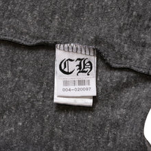 画像をギャラリービューアに読み込む, CHROME HEARTS クロムハーツ Vネック 半袖Tシャツ サイズL ホースシュー オールドイングリッシュロゴ スター 霜降りグレー 美品 中古 4a002861