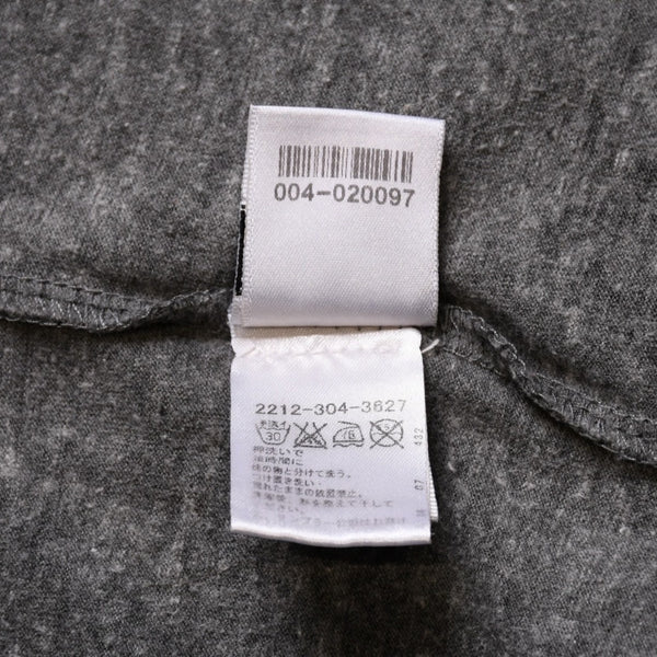 CHROME HEARTS クロムハーツ Vネック 半袖Tシャツ サイズL ホースシュー オールドイングリッシュロゴ スター 霜降りグレー 美品 中古 4a002861