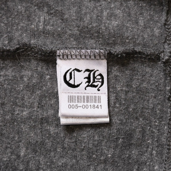 CHROME HEARTS クロムハーツ × FOTI フォティ ミスラーレン Vネック半袖Tシャツ サイズL ジャービス ラメ 霜降りグレー 美品 中古 4a002862