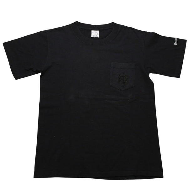 CHROME HEARTS クロムハーツ セメタリークロス 半袖Tシャツ サイズM スクロールラベルロゴ シングルステッチ ブラック 美品 中古 4a002865