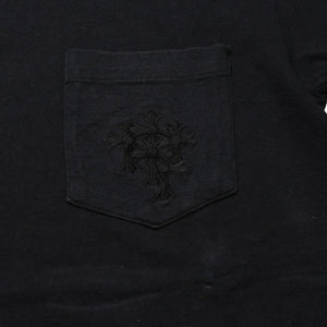CHROME HEARTS クロムハーツ セメタリークロス 半袖Tシャツ サイズM スクロールラベルロゴ シングルステッチ ブラック 美品 中古 4a002865