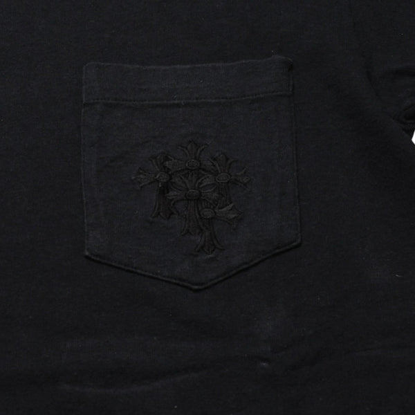 CHROME HEARTS クロムハーツ セメタリークロス 半袖Tシャツ サイズM スクロールラベルロゴ シングルステッチ ブラック 美品 中古 4a002865