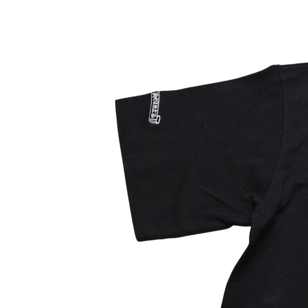 CHROME HEARTS クロムハーツ セメタリークロス 半袖Tシャツ サイズM スクロールラベルロゴ シングルステッチ ブラック 美品 中古 4a002865