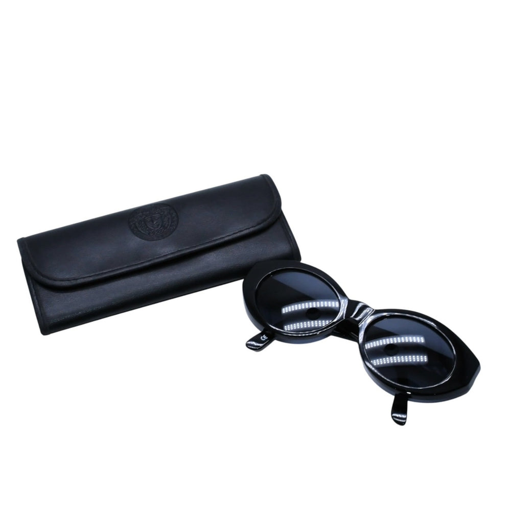 Gianni Versace ジャンニヴェルサーチ サングラス アイウェア 480/H 852 メデューサ ラインストーン メタル アセテート 美品 中古 4a002492
