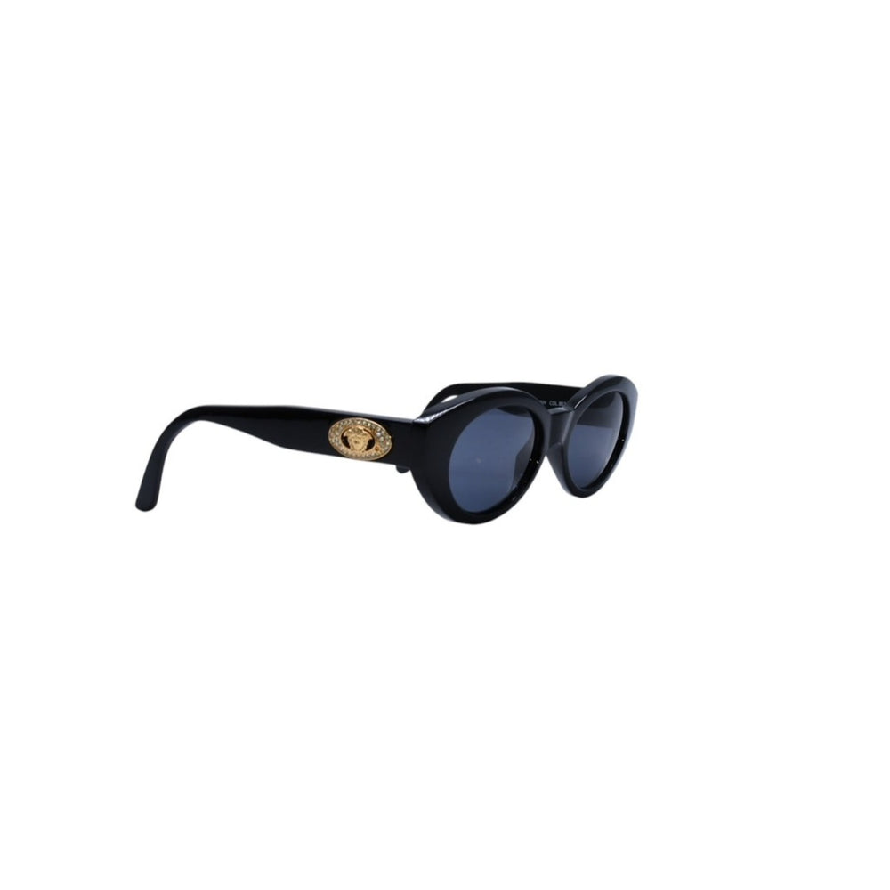 Gianni Versace ジャンニヴェルサーチ サングラス アイウェア 480/H 852 メデューサ ラインストーン メタル アセテート 美品 中古 4a002492