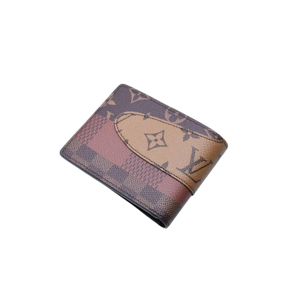 新品未使用 LOUIS VUITTON ルイヴィトン ポルトフォイユスレンダー 二つ折り財布 NIGO ファレルウィリアムス モノグラムランドスケープ モノグラムキャンバス M26012 中古 4a002476